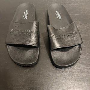 Valentino slides - never worn Size 9